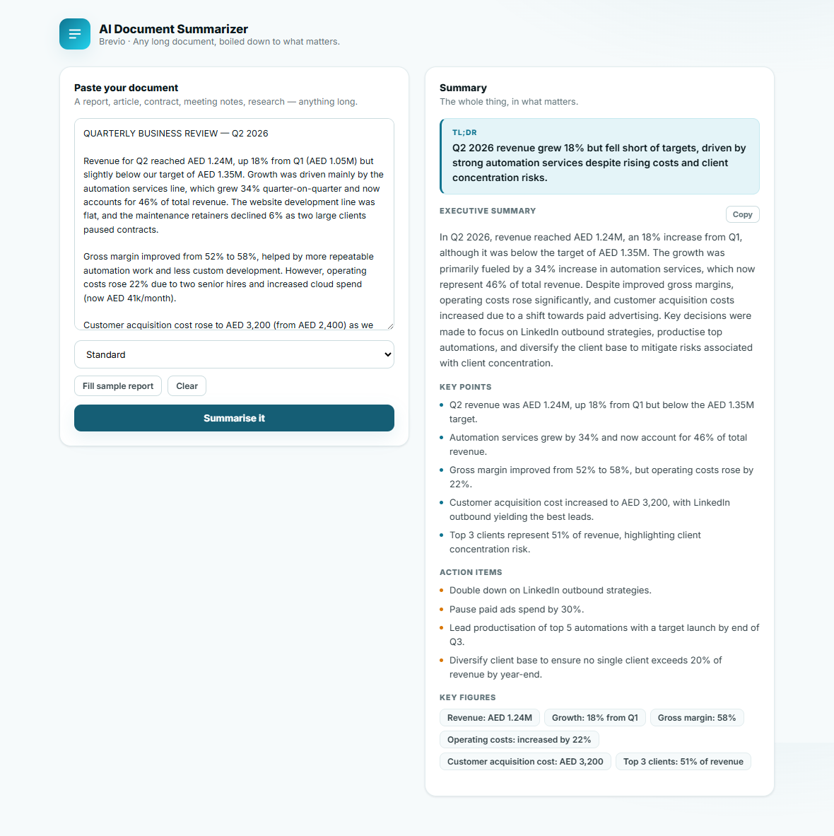 AI Document Summarizer