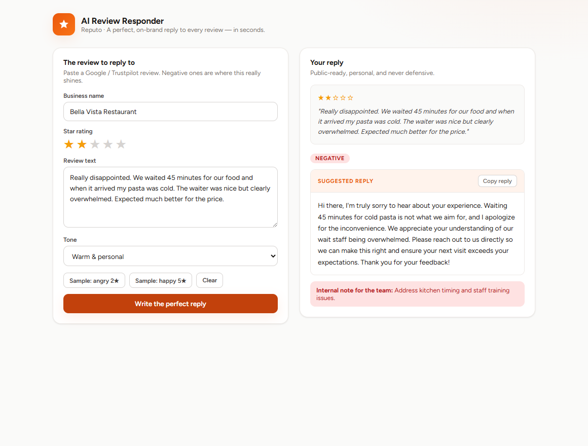 AI Review Responder